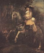 REMBRANDT Harmenszoon van Rijn portrait of Frederick Ribel on horseback (mk33) china oil painting artist